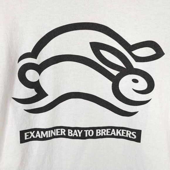 Vintage Bay To Breakers T Shirt Mens Size XL White San Francisco Examiner Race - Picture 4 of 6